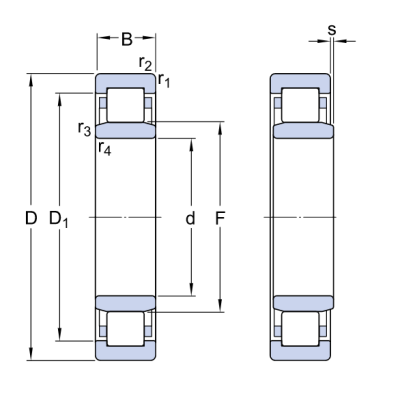 Vòng bi đũa NU 2204 ECP