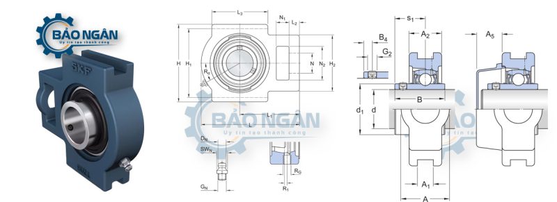Gối Đỡ Vòng Bi UCT 212