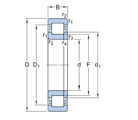 Vòng bi đũa NU 2204 ECP