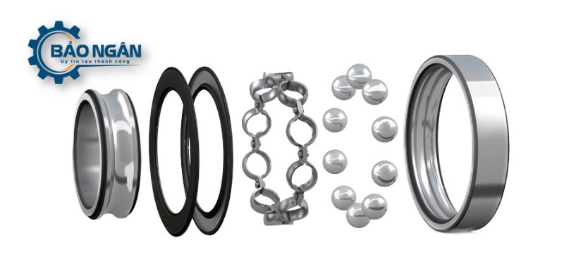 cấu tạo vòng bi cầu 1 dãy 