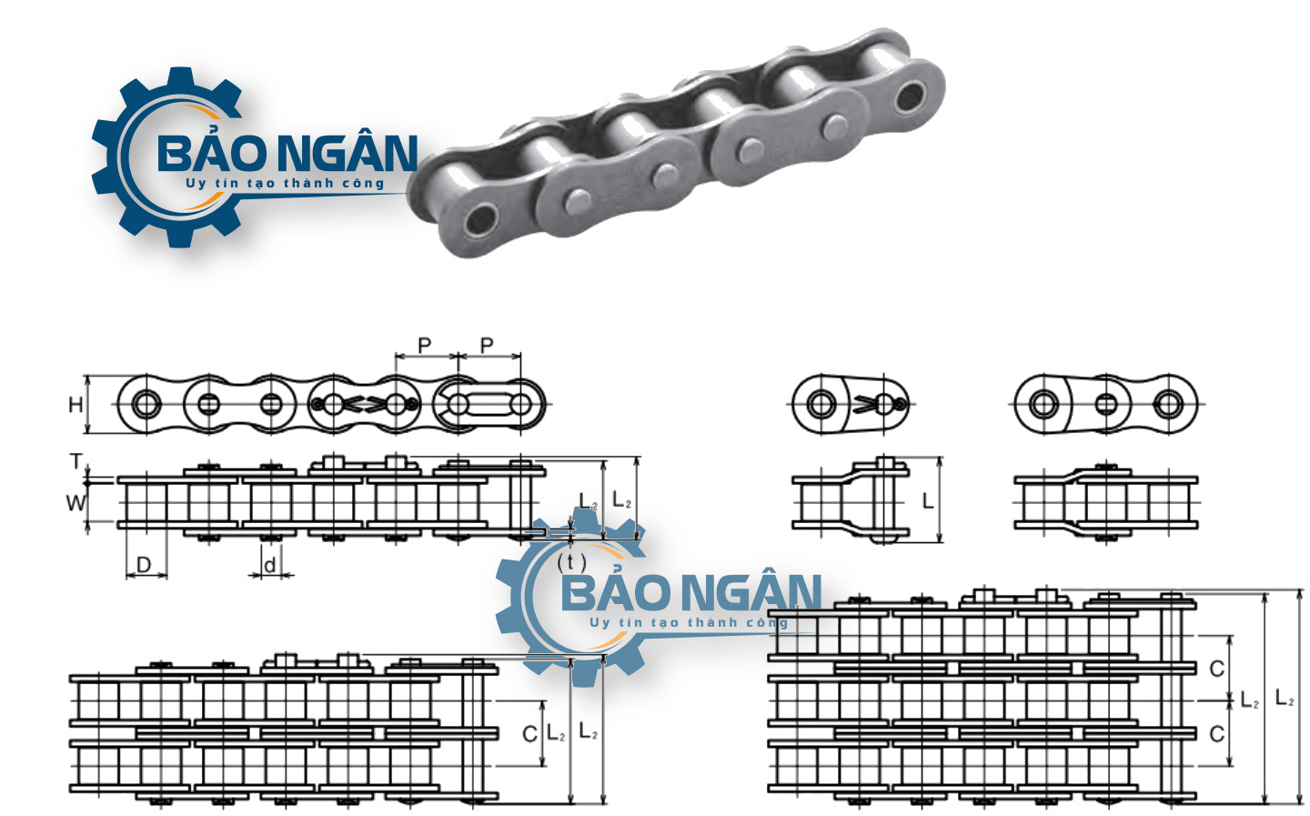 Khóa xích 06B-1SS (Inox)