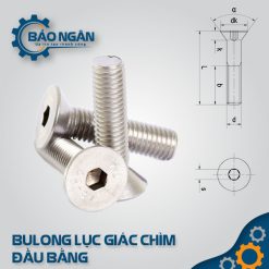 BULONG lục giác chìm đầu bằng