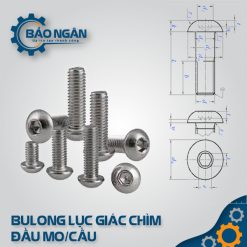 BULONG lục giác chìm đầu mo/cầu