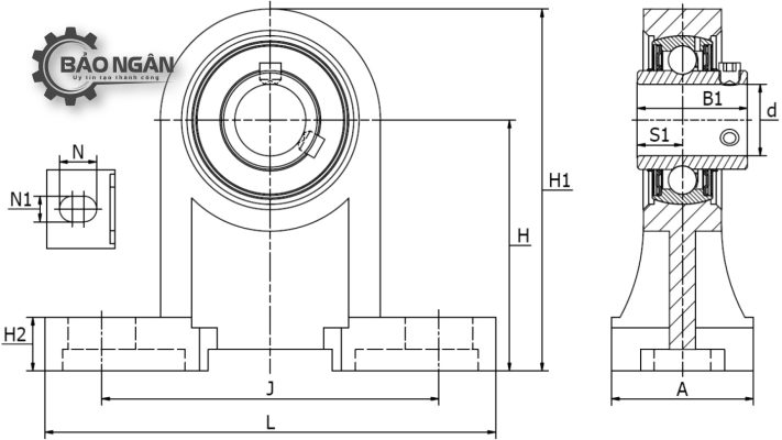 Gối Đỡ Vòng Bi UCPH 206