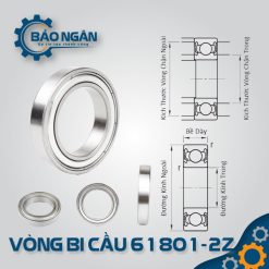 Vòng bi cầu 61801-ZZ