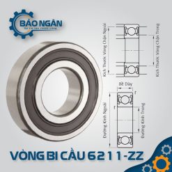 Vòng bi 6211-ZZ/C3