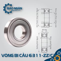 Vòng bi 6311-ZZ/C3