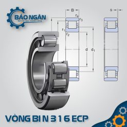 Vòng bi đũa N 316 ECP