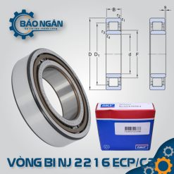 Vòng bi đũa NJ 2216 ECP/C3