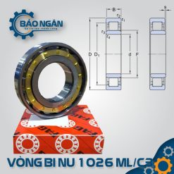 Vòng bi đũa NU 1026 ML/C3