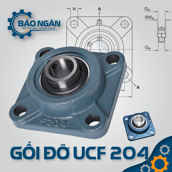 Gối Đỡ Vòng Bi UCF 204