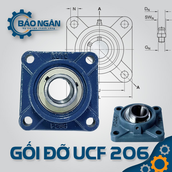 Gối Đỡ Vòng Bi UCF 206