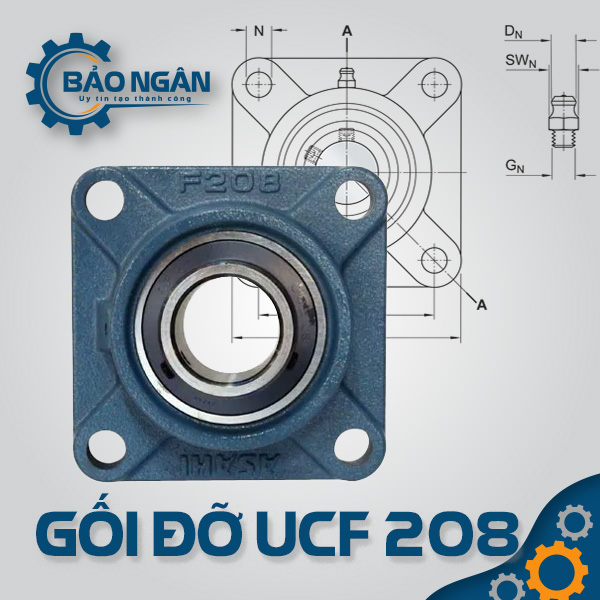 Gối Đỡ Vòng Bi UCF 208