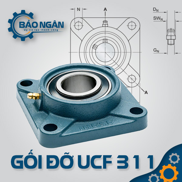 Gối Đỡ Vòng Bi UCF 311