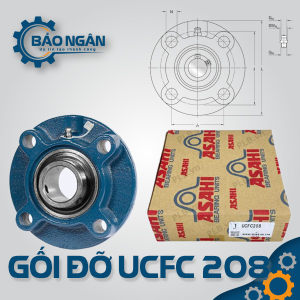 Gối Đỡ Vòng Bi UCFC 208