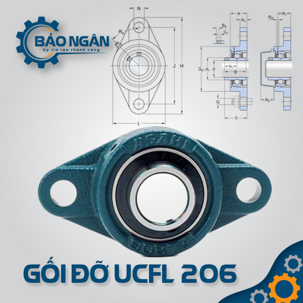 Gối Đỡ Vòng Bi UCFL 206