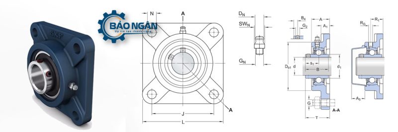Gối Đỡ Vòng Bi UCF X05
