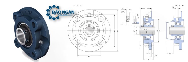Gối Đỡ Vòng Bi UCFC 207