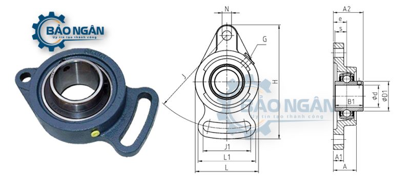 Gối Đỡ Vòng Bi UCFA 209