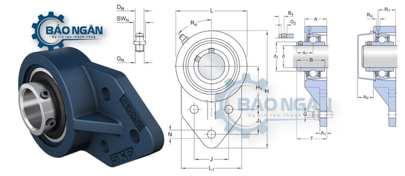 Gối Đỡ Vòng Bi UCFK/UCFB 207