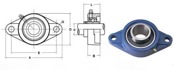 Gối Đỡ Vòng Bi UCFL 204 - Ảnh 4