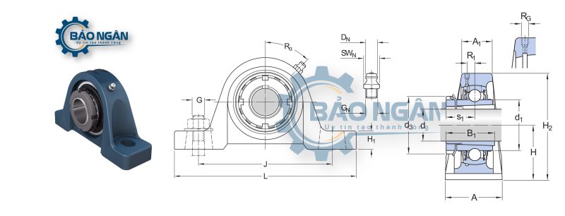 Gối Đỡ Vòng Bi UKP 206