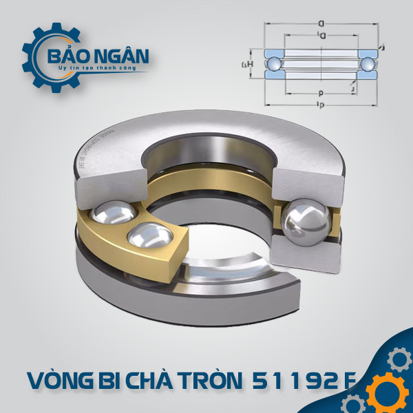 Vòng bi chà tròn 51192 F