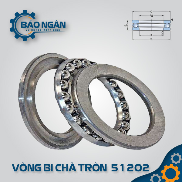 Vòng bi chà tròn 51102