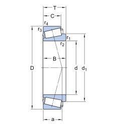 bản vẽ kỹ thuật vòng bi côn